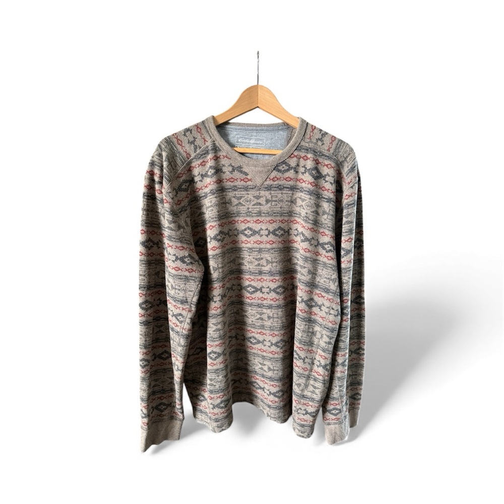 Eddie Bauer men's thermal crewneck shirt XL